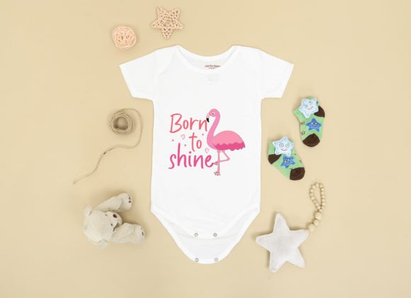Born to Shine: A Designer’s Take on Flamingo Onesie Art