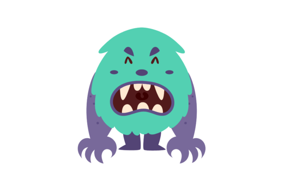 Monster Funny Icon: A Designer’s Review for Embroidery