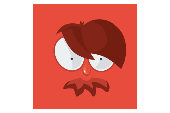 Review: Angry Face Cartoon Sticker for Embroidery