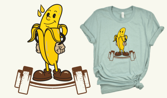 Review: Bodybuilder Banana T-Shirt Design Retro