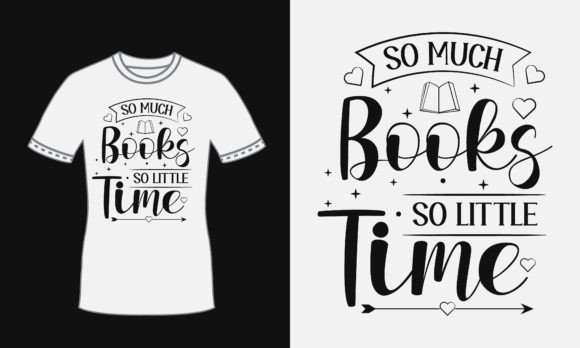 Review: Book Quote Black SVG for Reader Tees