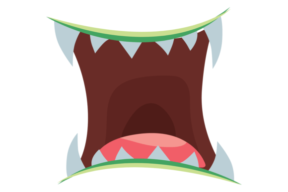 Review: Cartoon Monster Mouth Wide Open Design