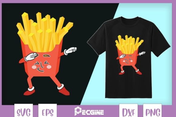 Review: French Fries Dabbing Funny Fastfood Design