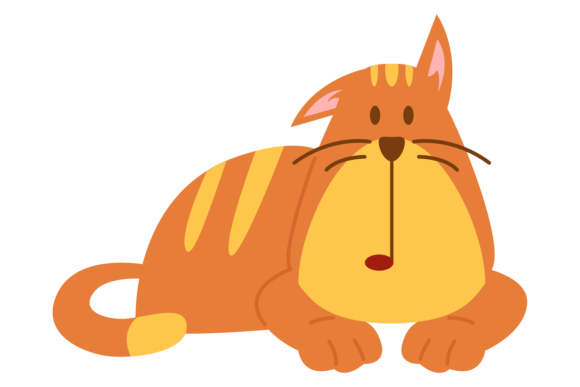 Review: Lying Cat with Funny Face Expression