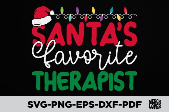 Review: Santas Favorite Therapist Christmas SVG for Embroidery